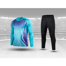 (Soccer sets, Asian size XXL) Youth Goalkeeper Soccer Jerseys Kit Adult Goalkeeper Football Uniform Sponge Protection padded Goalie Shirts Pants