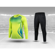 (Soccer sets, Asian size 3XL) Youth Goalkeeper Soccer Jerseys Kit Adult Goalkeeper Football Uniform Sponge Protection padded Goalie Shirts Pants