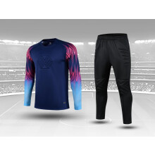 (Soccer sets, Asian size L) Youth Goalkeeper Soccer Jerseys Kit Adult Goalkeeper Football Uniform Sponge Protection padded Goalie Shirts Pants