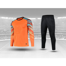 (Soccer sets, Asian size M) Youth Goalkeeper Soccer Jerseys Kit Adult Goalkeeper Football Uniform Sponge Protection padded Goalie Shirts Pants