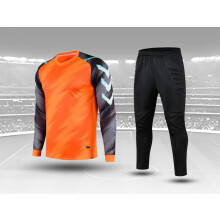 (Soccer sets, Asian size M) Youth Goalkeeper Soccer Jerseys Kit Adult Goalkeeper Football Uniform Sponge Protection padded Goalie Shirts Pants