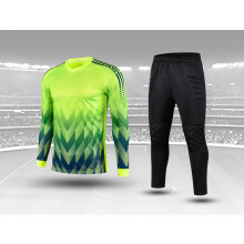 (Soccer sets, Asian size L) Youth Goalkeeper Soccer Jerseys Kit Adult Goalkeeper Football Uniform Sponge Protection padded Goalie Shirts Pants
