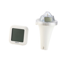 Termometro wireless per piscina con LCD, visualizzazione a 360, sensore remoto