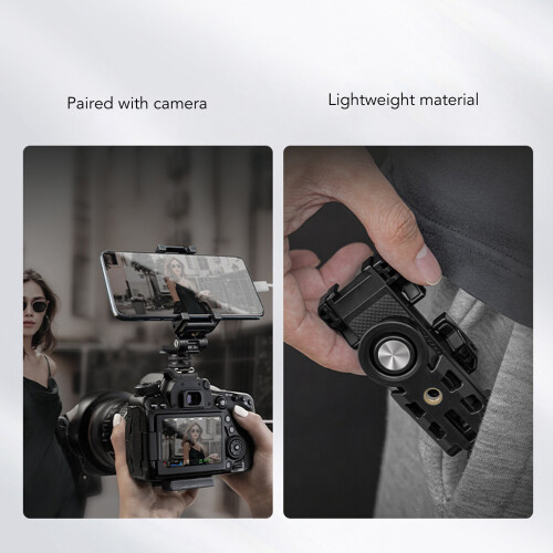 Adaptateur de Support pour Smartphone Vlogging, Rotatif à 360, Extensible, Clip Multifonction 2