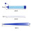 Portable Water Filter for Camping, Hiking, 8.3in, Blue 3