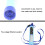 Portable Water Filter for Camping, Hiking, 8.3in, Blue 4