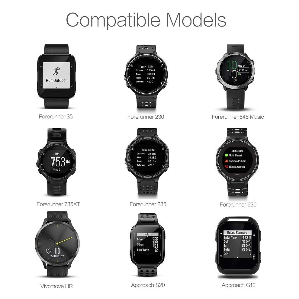 Charger For Garmin Smartwatches, Wide Compatibility Ensures Fitment For Forerunner, Vivomove, And More, With Fast Charge And Stable Performance 9169997065933
