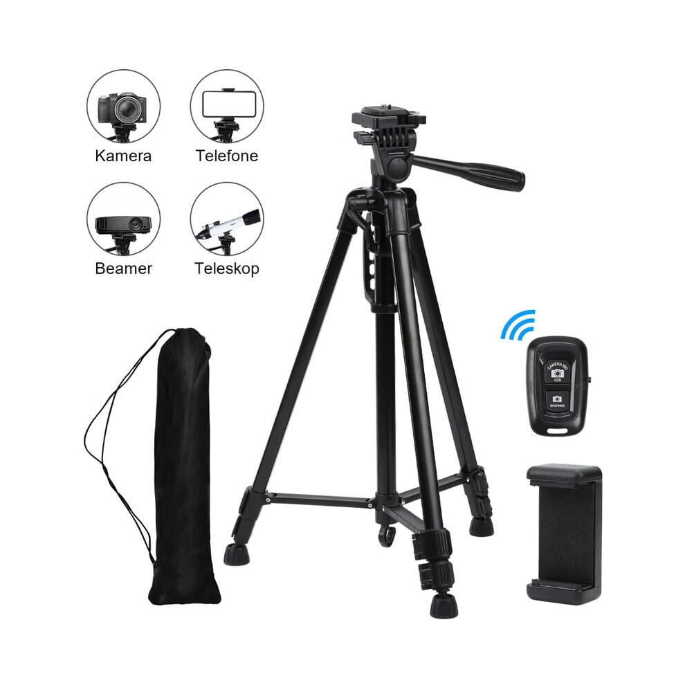 Extendable Height Tripod Stand For Phone & Camera, Aluminum Alloy, 360 Adjustable Angles For Versatile Usage 9169997066060