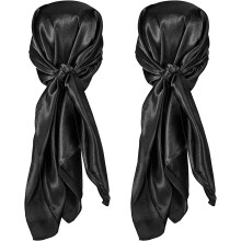 Zachte zijden haarsjaal voor vrouwen, ultieme comfortabele satijnen hoofddoek om mee te slapen en te stylen, lichtgewicht, ademende vierkante bandana