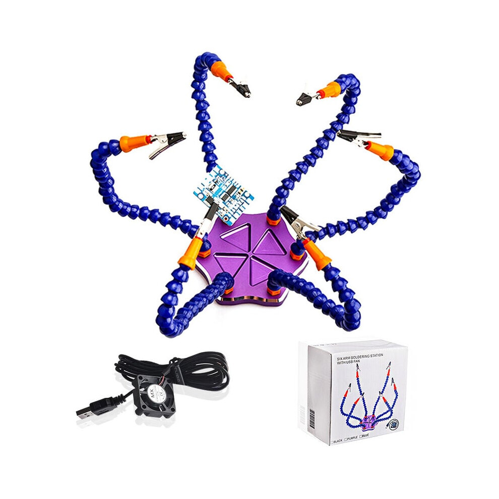 Ultimate Soldering Solution, Soldering Helping Hands With Four Flexible Arms, Non-Slip Surface Provides Unwavering Stability, Wide Application From 9128293019200