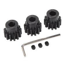 Ensemble de 3 pièces de pignons en acier pour voiture RC M1.5, trou intérieur de 8 mm, adapté pour modèles 1/5, 1/8, 1/10