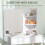 Homcom HOMCOM Dressing Table with Mirror and Storage, Modern Vanity Desk, White 5