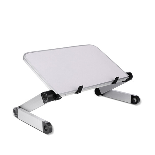 Adjustable Stand Desk Table Alloy Laptop Bracket Desk-A White