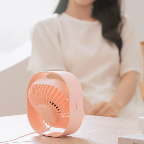 Portable USB Handheld Fan Mini Personal Small Table Fan-blue 2