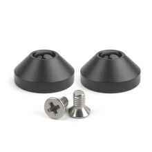 Anodized CNC Aluminum Feet Metal for Case with Screws-Black