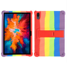 11.5"Case for Kids Friendly Soft Silicone + PC-Rainbow colors