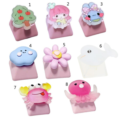 Mechanical Keyboards Keycap Original PBT Pink Keycap Original-6 1