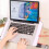 Adjustable Stand Desk Table Alloy Laptop Bracket Desk-A White 3