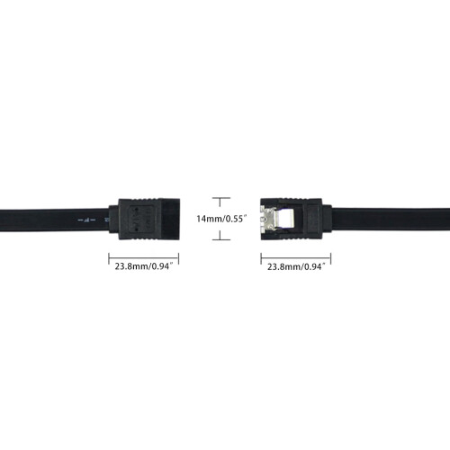 Hard Disk Drive Signal Cable Black Straight High Speed 40CM 2