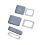 UK US for Key Cap 2Pcs/Set High Quality Keycap for Macbook-A 6