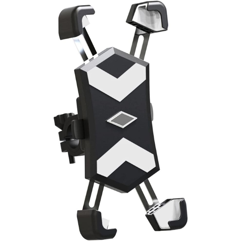 Universal Compatibility Bike Phone Mount With Stainless Steel Clamp Arms, Offers 360 Degree Rotation For Devices From 4.5 To 6.8 Inches, Tool-Free 9405630547214