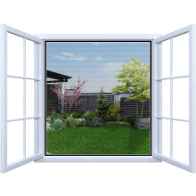 Bronze Retro Style Magnetic Screen Door, Broad Vision For Easy Installation In Your Kitchen, Bar Or Restaurant