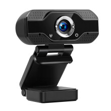Webcam Full HD, solução premium para jogos online e videoconferências com rotação vertical, microfone de alta sensibilidade e amplo ângulo de