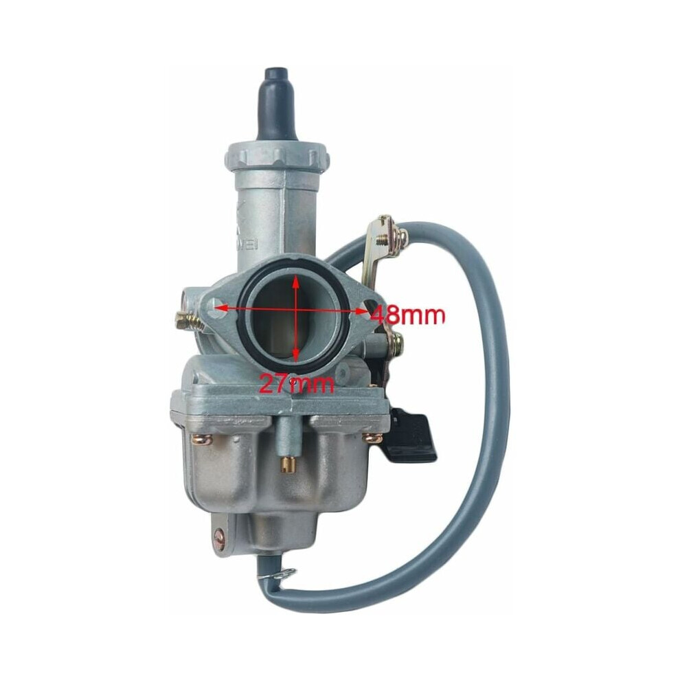 Precision Engine Fuel Controller, Pz27 Carburetor For 4 Stroke Atv Dirt Bike, Engine Smoothness Assured, Low Emission Carb Cable Choke 27Mm, 9169997083609