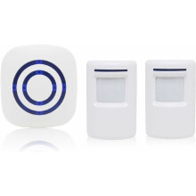 Bewegingssensoralarm met beltoon, elegante huisbeveiligingsoplossing voor diverse toepassingen en eenvoudige installatie.