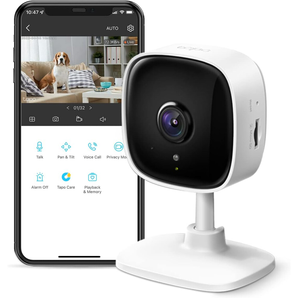 Wireless Indoor Surveillance Camera With Advanced Motion Detection Technology, Motion Detection Security System For Instant Real Time Alerts Two Way 9128293020480