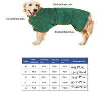 Roupão superabsorvente para animais de estimação, capa de microfibra para secagem rápida e manutenção do calor, ideal para todos os tamanhos e