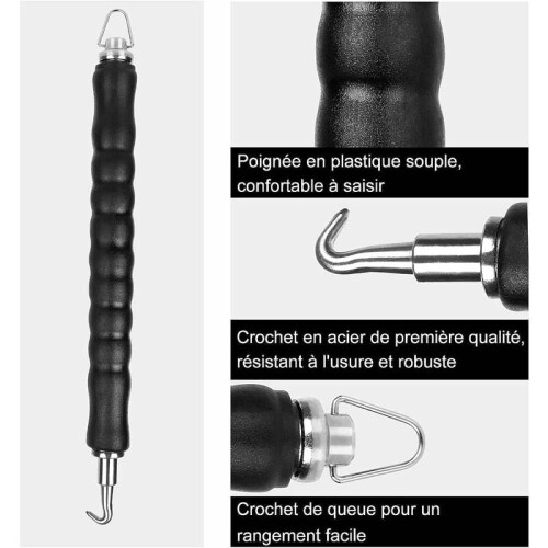 Automatic Rebar Tie Wire Twister Tool with Ergonomic Rubber Handle Reinforced Spring for Construction and Home Improvement Projects, Semi Automatic 2