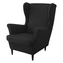 Sesselbezug mit Kissenbezug-Set, moderner Sofa- und-Schwarz