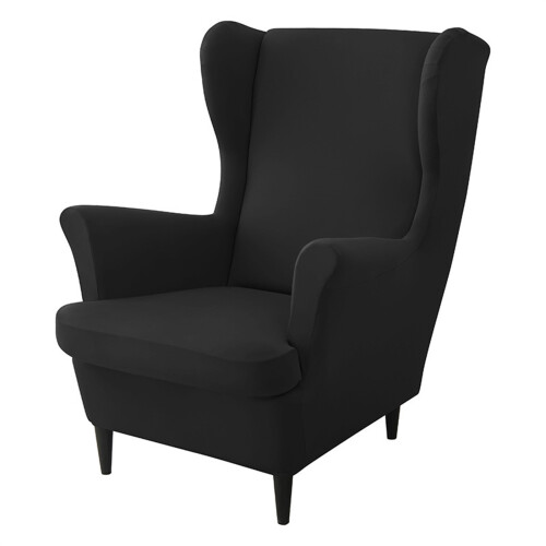 Sesselbezug mit Kissenbezug-Set, moderner Sofa- und-Schwarz