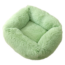 Hundebett, pelziges Nest für kleine Welpen,-Fruchtgrün XS