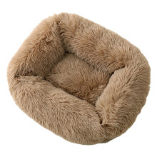 Haustier-Couchbett mit verdicktem Bezug, weiches und-hellbraun M