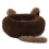 Round Cushion Pet Bed Rabbit Ears Tail Nest for-40 E style 1