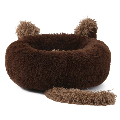 Round Cushion Pet Bed Rabbit Ears Tail Nest for-40 E style