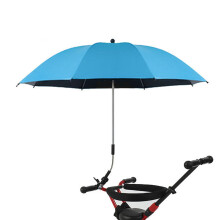 Parapioggia per passeggino con protezione UV, girevole, blu, arco da 85cm
