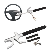 Heavy-Duty Steering Wheel Lock with Protective Cap Fits 7.82-12.8in Wheels