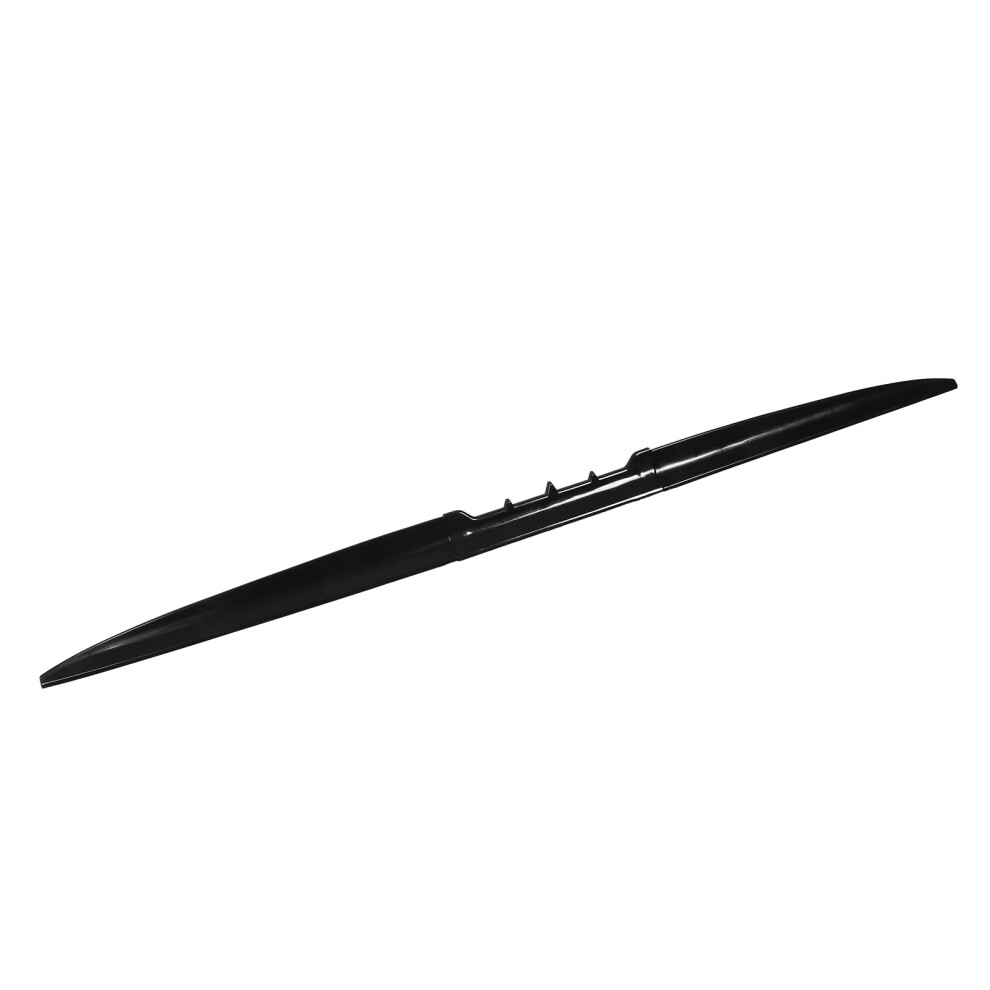 Universal Rear Trunk Spoiler 52.95In Glossy Rubber Body Kit Black 9441369946126