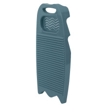 Sturdy Blue Hand Washboard for Better Cleaning with Soap Slot Feature