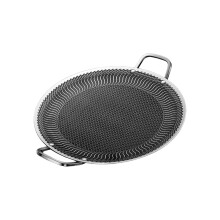 Round BBQ Griddle Pans Barbecues Plate for-large Binaural model