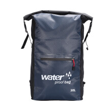 (Royal Blue, 30L) HkeDes Outdoor Waterproof Bucket Bag - Dry Bag Backpack for Rafting, Wading & Beach | Storage Organizer