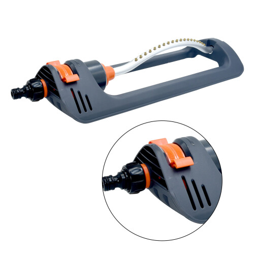 Water Sprinkler with 19 Hole Nozzles Adjustable Control for Yard
