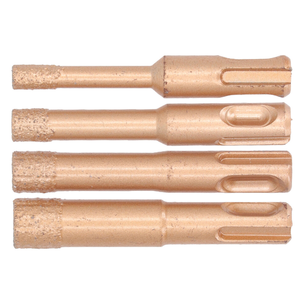 4Pcs Alloy Steel Brazed Hole Saw Kit For Tile, Glass, Marble, Granite 8041369947409