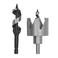 Kit di punte a tazza per porte in carburo cementato, diametro 54mm, profondità di taglio 80mm