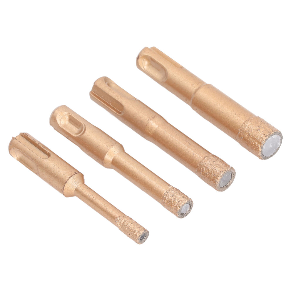 4Pcs Alloy Steel Brazed Hole Saw Kit For Tile Glass Marble Granite 9341376993376