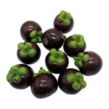 10pcs Simulated Mangosteens Foam Fake Mangosteens Simulations