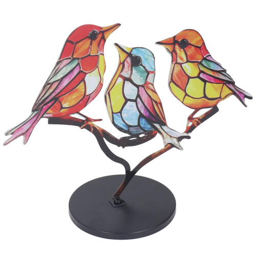 Στολίδι Suncatcher Δώρα για τους λάτρεις των πουλιών Διακόσμηση σπιτιού Τοίχος κήπος 2